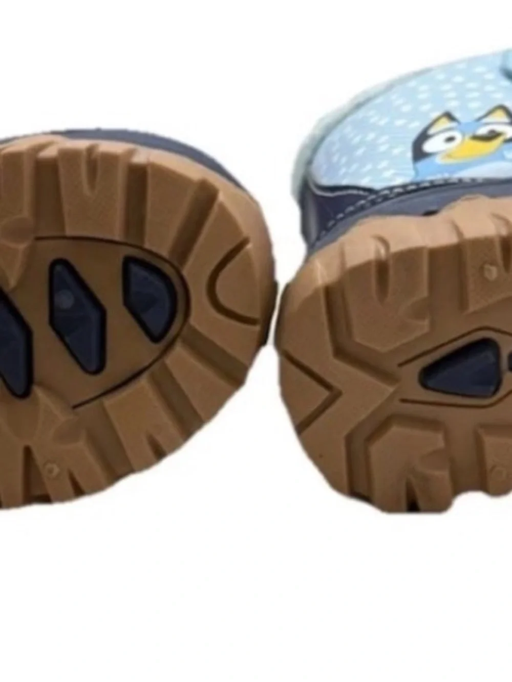 Light and dark Blue Kids' Insulated Winter Boots with white stars toddler size 8